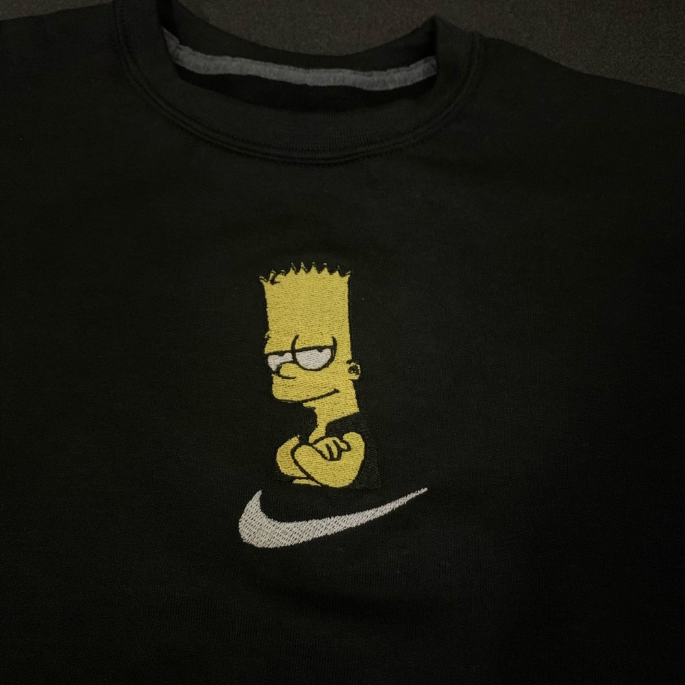 Simpson embroidered Nike crewneck vintage